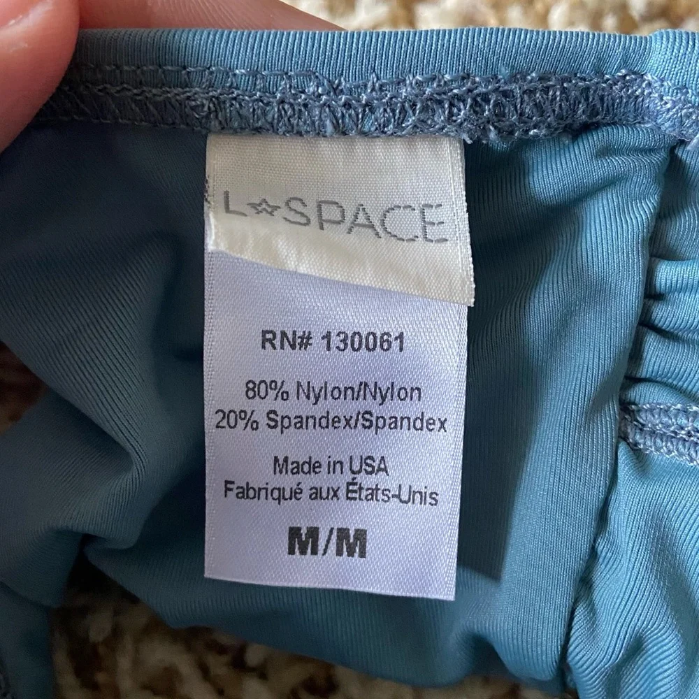 L*Space Romi lace up bikini top